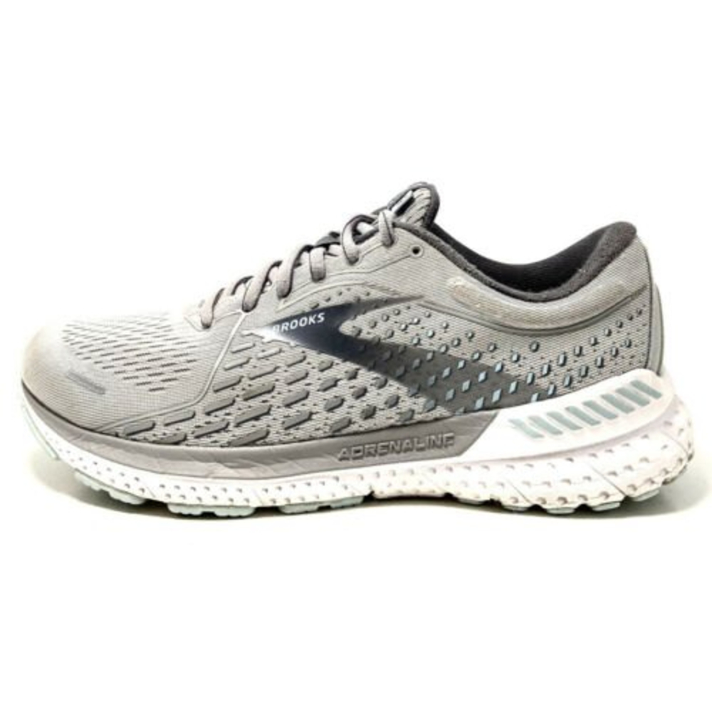 Brooks Adrenaline Gray Mesh Lace Up Womens Running Sneakers Size 11B